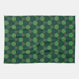 Geometric St Patricks day Celtic Triskele Kleeblat Geschirrtuch