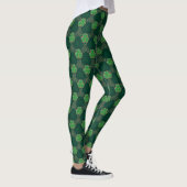 Geometric St Patricks day Celtic Triskele Kleeblat Leggings (Rechts)