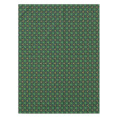 Geometric St Patricks day Celtic Triskele Kleeblat Tischdecke (Vorderseite)
