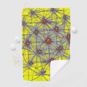 Geometric Star Grid – Premium Golf Towel Golfhandtuch (Insitu)