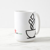 Geometric Steam Coffee Cup T-Shirt – Minimalist Te Kaffeetasse (VorderseiteRechts)