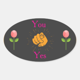  geometric sticker, pink green sticker, modern pat ovaler aufkleber