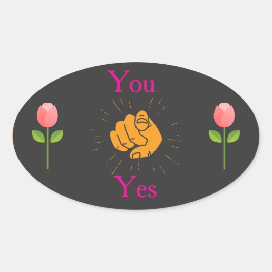  geometric sticker, pink green sticker, modern pat ovaler aufkleber (Vorderseite)