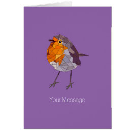 Geometric Style Red Robin