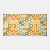 Geometric Sunburst Circles - Retro Mid-Century Schreibtischunterlage (Vorderseite)