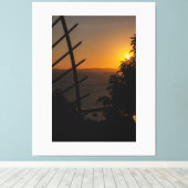 Geometric Sunset Leinwanddruck (Insitu (Holzboden))