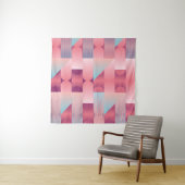 Geometric surface pattern with triangles, circles wandteppich (Beispiel (Horizontal))