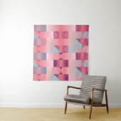 Geometric surface pattern with triangles, circles wandteppich (Beispiel)