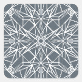 Geometric Symmetry Quadratischer Aufkleber (Vorderseite)