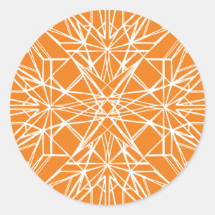 Geometric Symmetry Runder Aufkleber