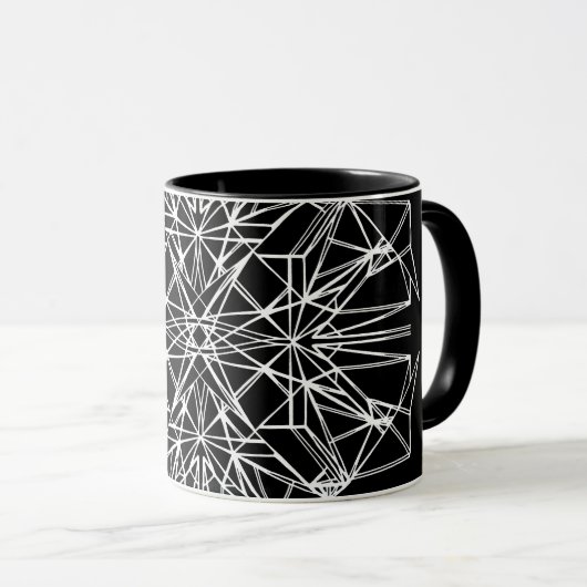 Geometric Symmetry Tasse (VorderseiteRechts)