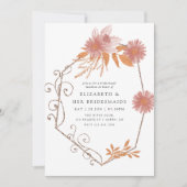 Geometric Terracotta Bridesmaids Luncheon Einladung (Vorderseite)