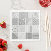 Geometric Texture Grid  Serviette (Beispiel)