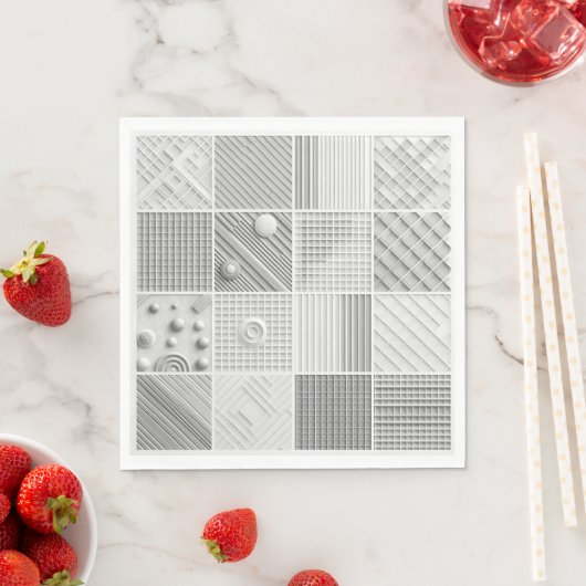 Geometric Texture Grid  Serviette (Beispiel)