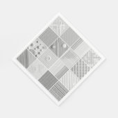 Geometric Texture Grid  Serviette (Ecke)