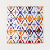 Geometric texture pattern with watercolor effectab wandteppich (Vorderseite (Horizontal))