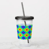 Geometric Topography - Acrylic Tumbler Acryltrinkbecher (Links)