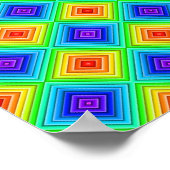 Geometric Topography (pattern) - Poster Print (Ecke)