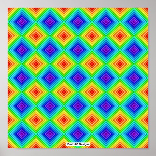 Geometric Topography (pattern) - Poster Print (Vorne)