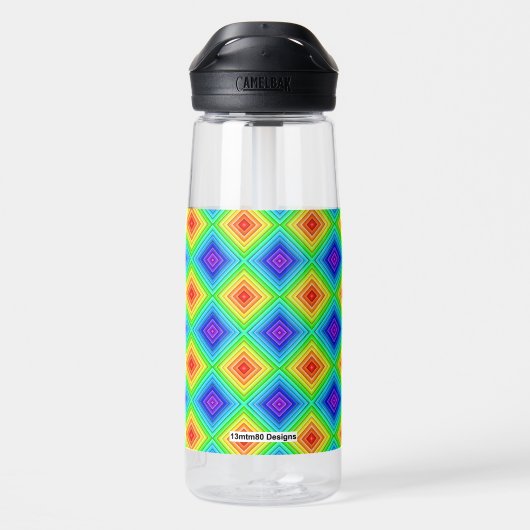 Geometric Topography - Water Bottle Trinkflasche (Rückseite)