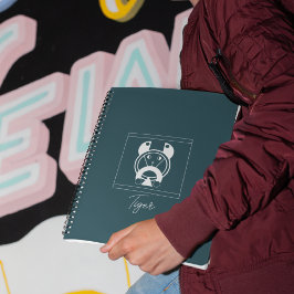 Geometric Tora Tiger Zodiac Notizblock