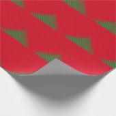 Geometric Tree Patterns Holiday Frohe Weihnachten  Geschenkpapier (Ecke)