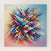 Geometric Triangles Puzzle (Horizontal)