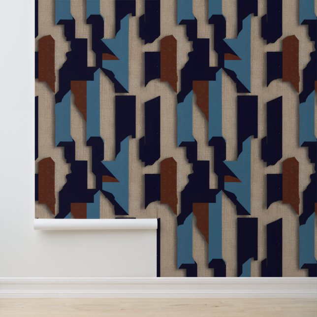 Geometric Tribal (3D) Luxury Tapete (Anwendung)