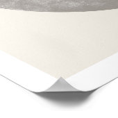 Geometric Tribal Pattern Eclipse Moon Art Print Poster (Ecke)