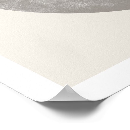 Geometric Tribal Pattern Eclipse Moon Art Print Poster (Ecke)