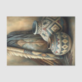 Geometric Tribal Pots & Arrows Decoupage Seidenpapier (Vorderseite)