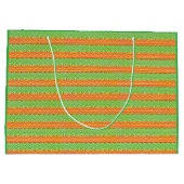 Geometric Tribal Retro Mid-Century Modern Pattern Große Geschenktüte (Rückseite)