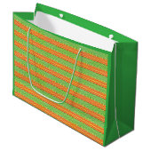 Geometric Tribal Retro Mid-Century Modern Pattern Große Geschenktüte (Vorderseite Schrägansicht)