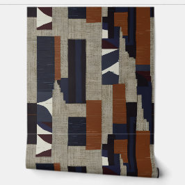 Geometric Tribal (Terracotta + Orange) Luxury Tapete