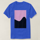 GEOMETRIC TWO TONE WAVE PATTERN COTTON CANDY PINK T-Shirt (Design vorne)