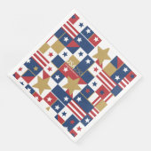 Geometric USA250 4. Juli ID1315 Serviette (Ecke)