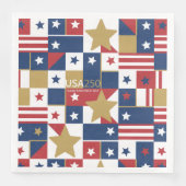 Geometric USA250 4. Juli ID1315 Serviette (Vorderseite)