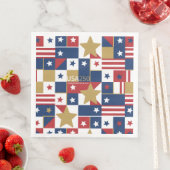 Geometric USA250 4. Juli ID1315 Serviette (Beispiel)