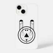 Geometric Usagi Rabbit Zodiac iPhone Hülle (Rückseite)