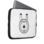 Geometric Usagi Rabbit Zodiac Laptopschutzhülle (Vorne Rechts)
