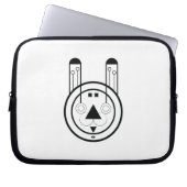 Geometric Usagi Rabbit Zodiac Laptopschutzhülle (Vorderseite)