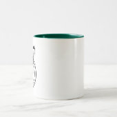 Geometric Usagi Rabbit Zodiac Zweifarbige Tasse (Mittel)