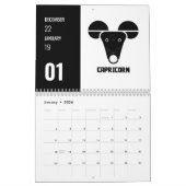 Geometric Vedic Zodiac-12 Rashi in Month Order Kalender (Jan 2026)