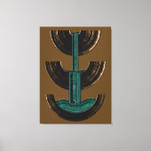 Geometric Vertical Abstract Composition Leinwanddruck (Vorderseite)