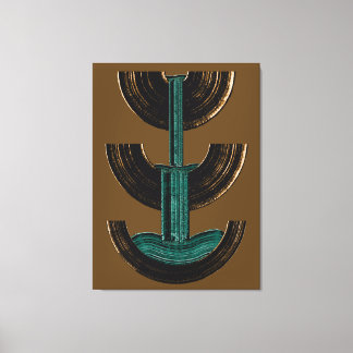 Geometric Vertical Abstract Composition Leinwanddruck