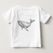 Geometric Whale Kids' T-Shirt (Rückseite)