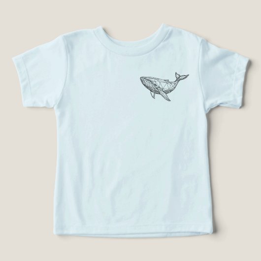 Geometric Whale Kids' T-Shirt (Design Vorderseite)
