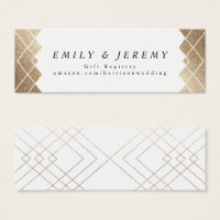 Geometric White Gatsby Hochzeitsgeschenke
