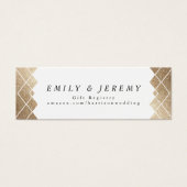 Geometric White Gatsby Hochzeitsgeschenke (Vorderseite)