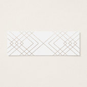 Geometric White Gatsby Hochzeitsgeschenke (Rückseite)